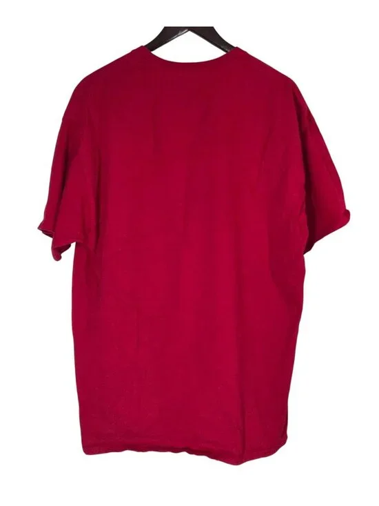 Boston Red Sox Christian Graphic Tee 2XL Hanes Tagless Red Cotton Short Sleeve T - Picture 2 of 5